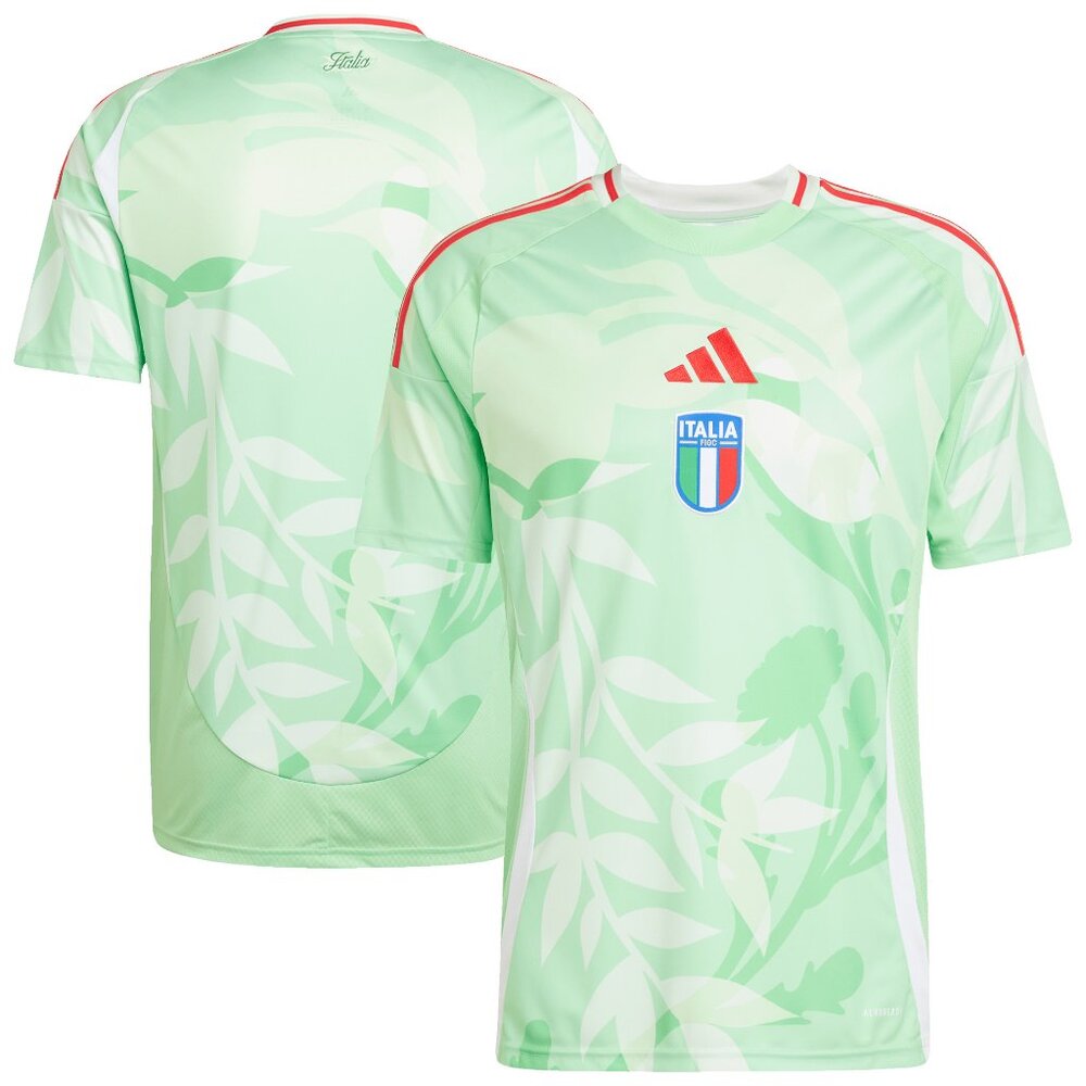 Adidas ITALY 2025 away football shirt ITALIA jersey light green glory mint FIGC